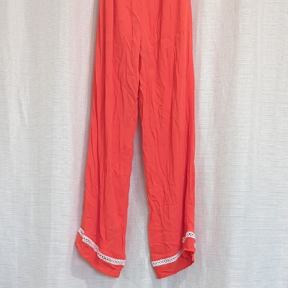 Red Ruffled Jumpsuit - Picture 12 of 16